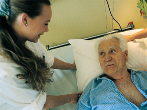 Picture of nurse and patient